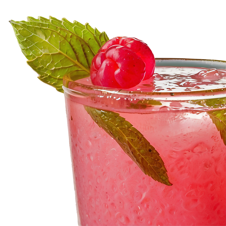 Pink Whitney With Mint Garnish Png Wts PNG