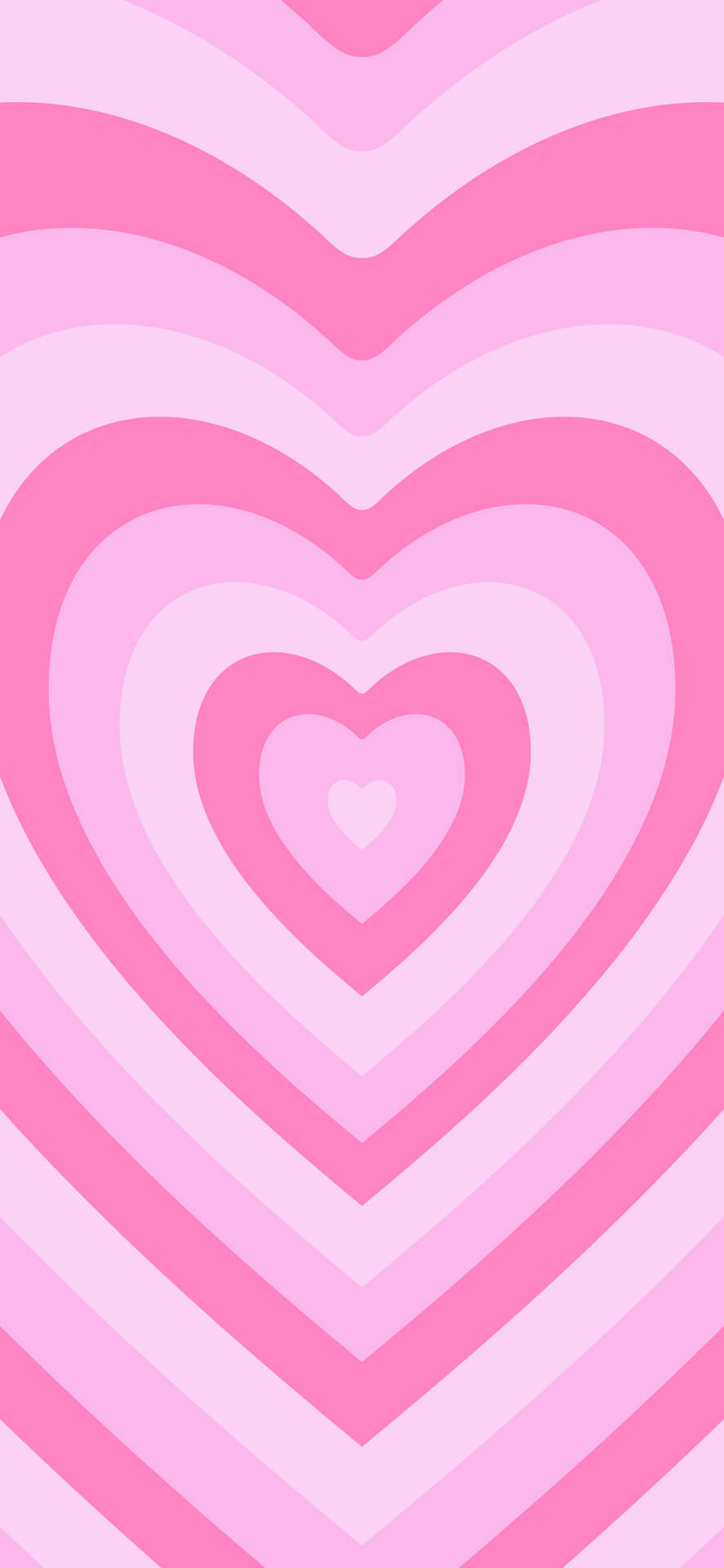Pink Wildflower Heart Background