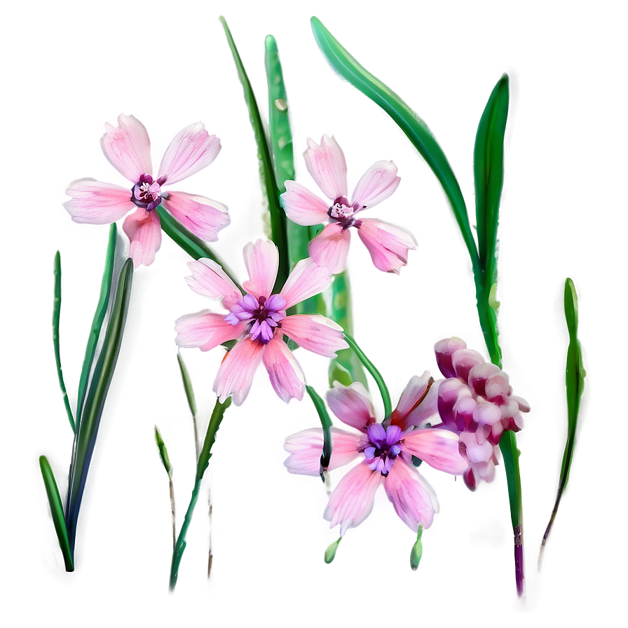 Pink Wildflowers Png 14 PNG