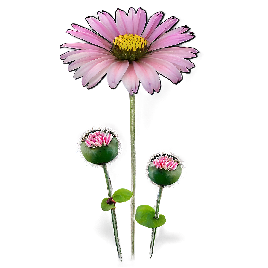 Pink Wildflowers Png 6 PNG