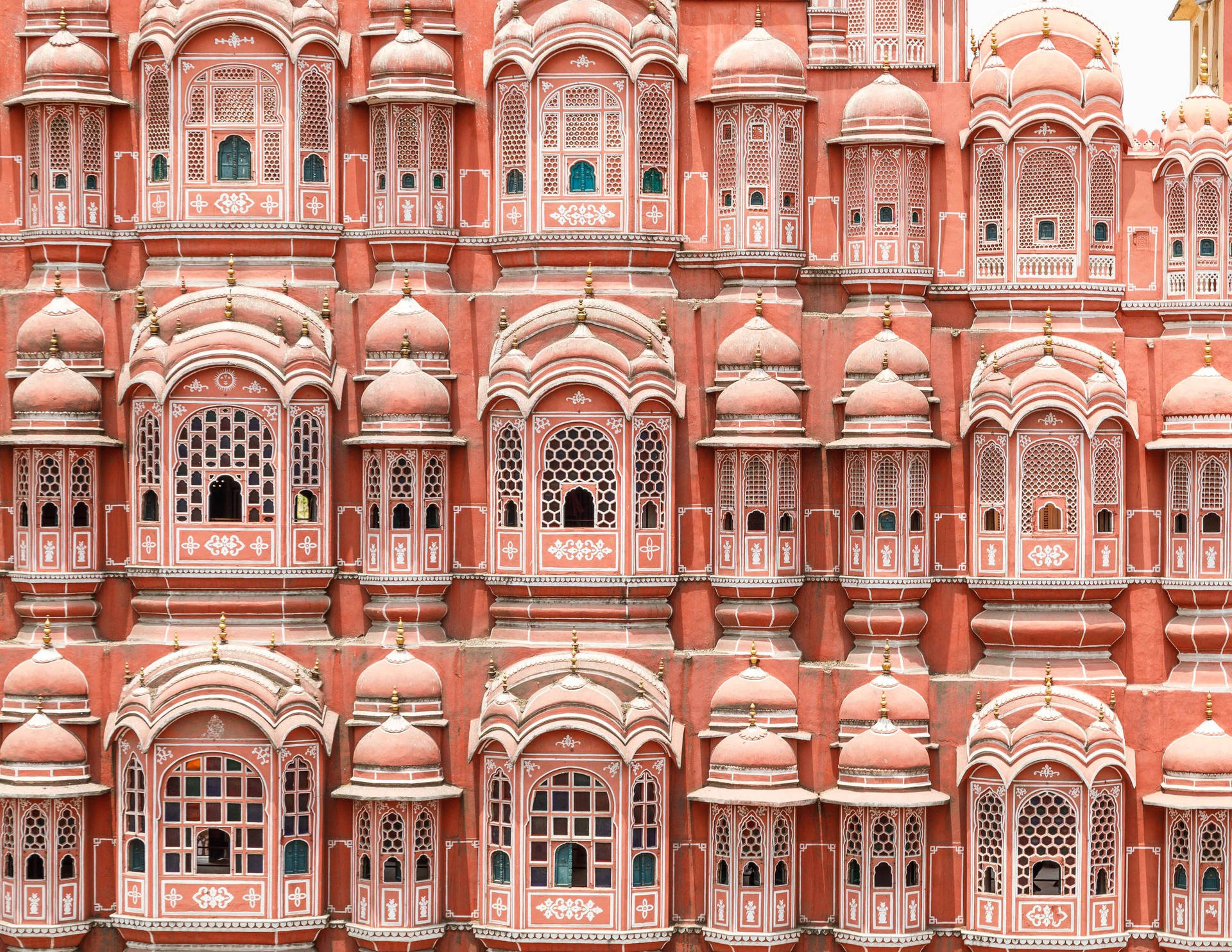 Pink Windows Façade Hawa Mahal Jaipur Picture