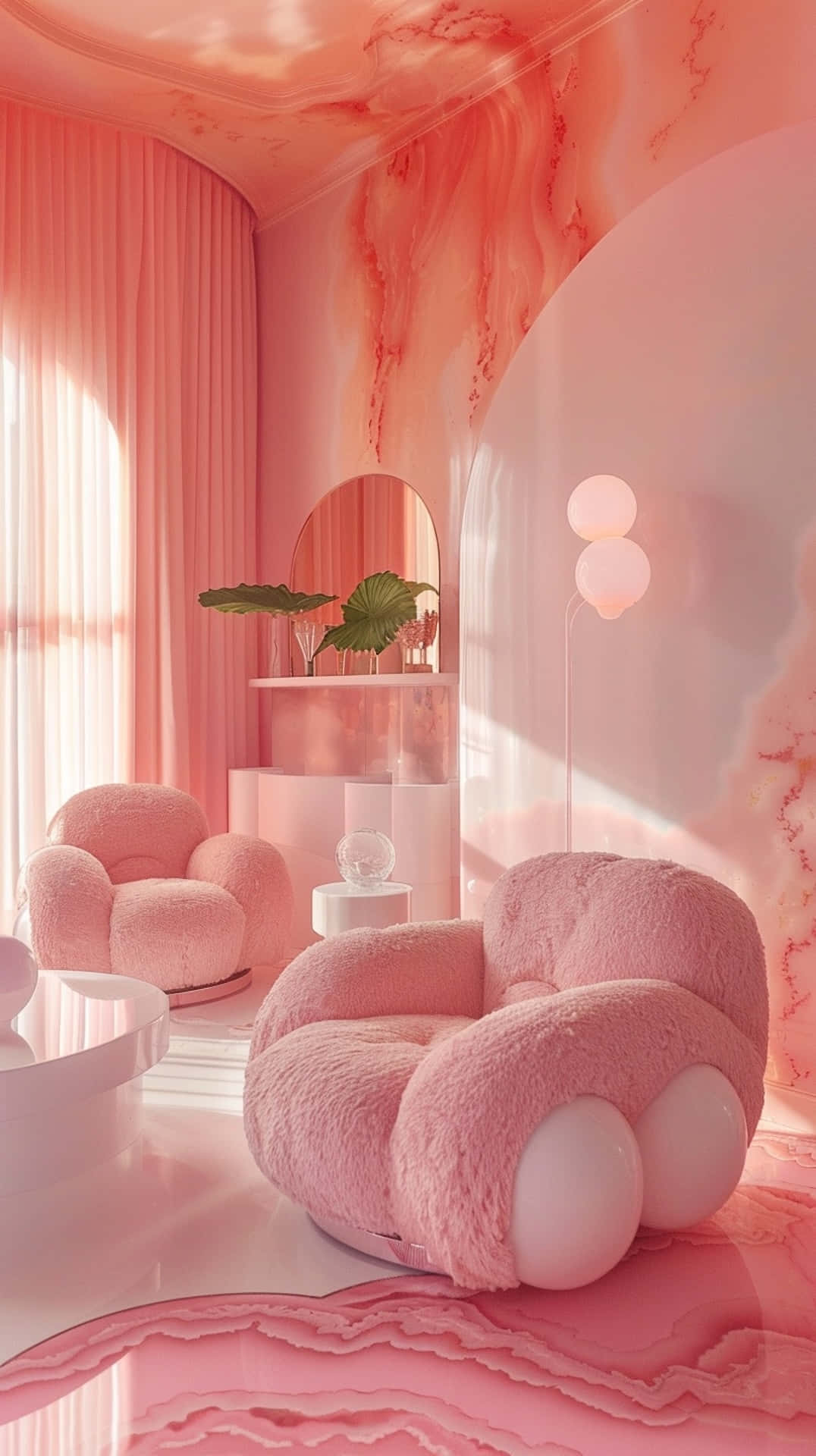 Pink Y2 K Aesthetic Room Wallpaper