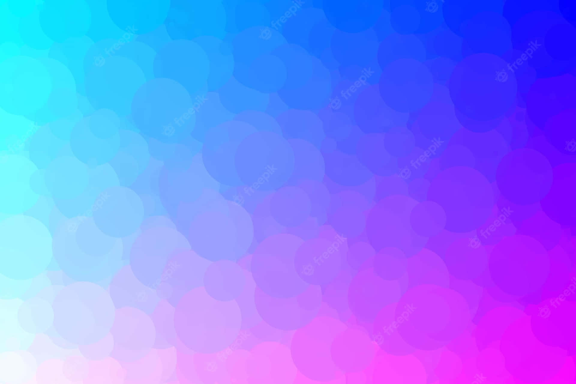 Einfarbenfroher Abstrakter Hintergrund Mit Blauen, Pinken Und Lila Kreisen. Wallpaper