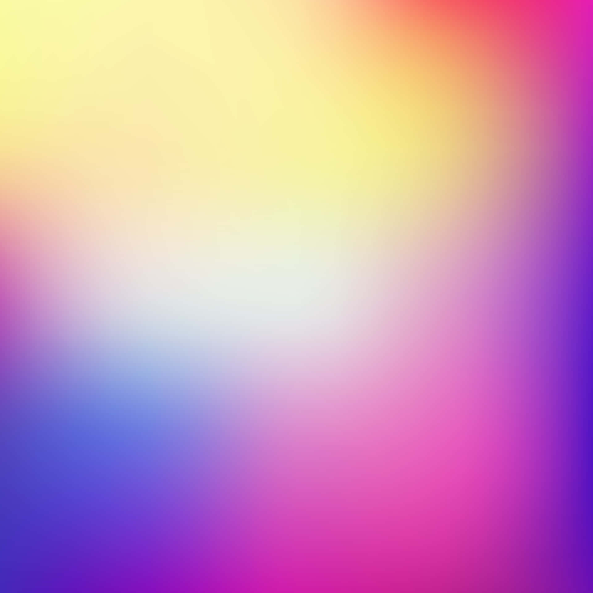 A bright and vibrant wallpaper of intermingled pink, yellow, and blue. Wallpaper