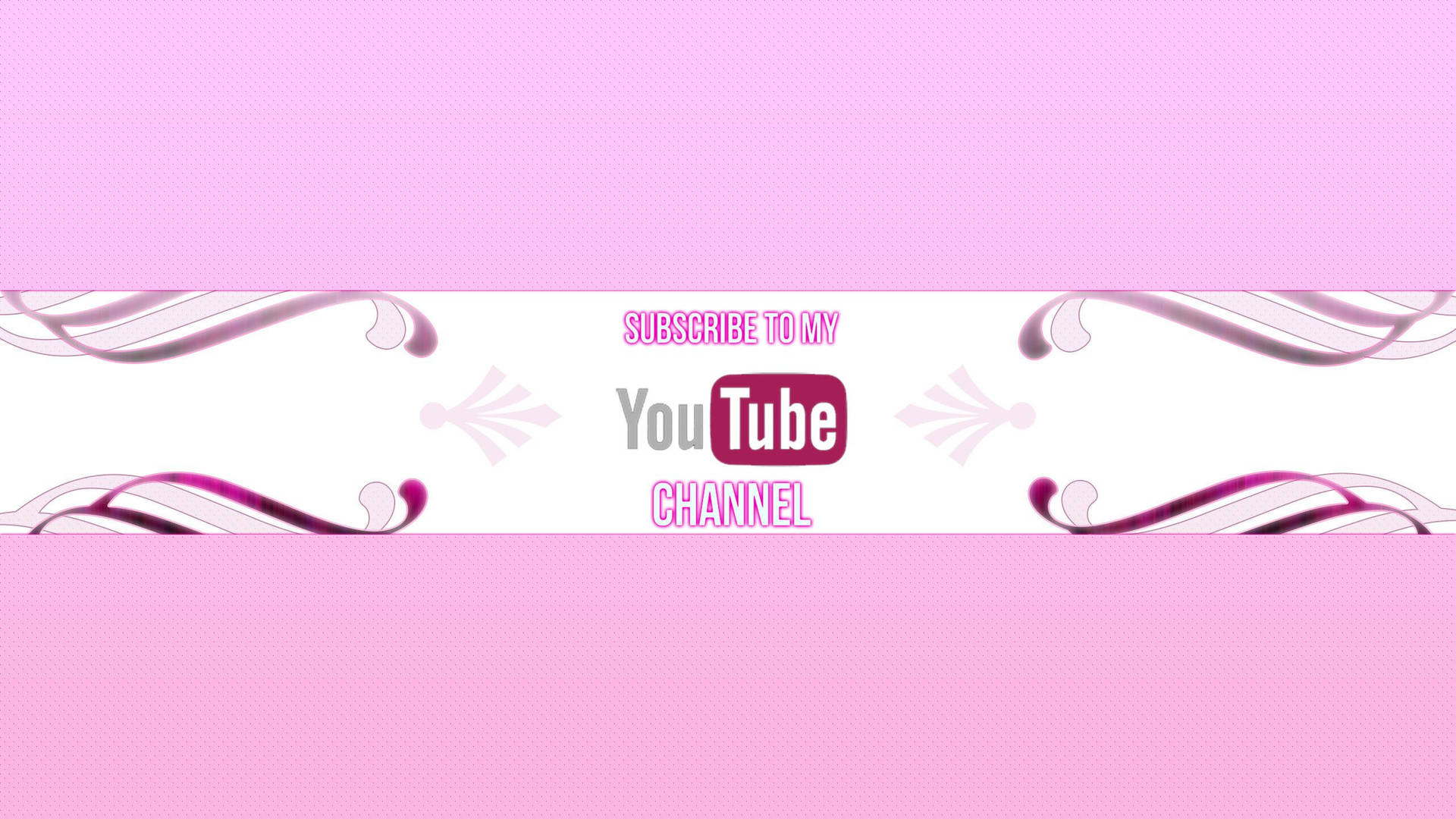 Pink YouTube Channel Wallpaper