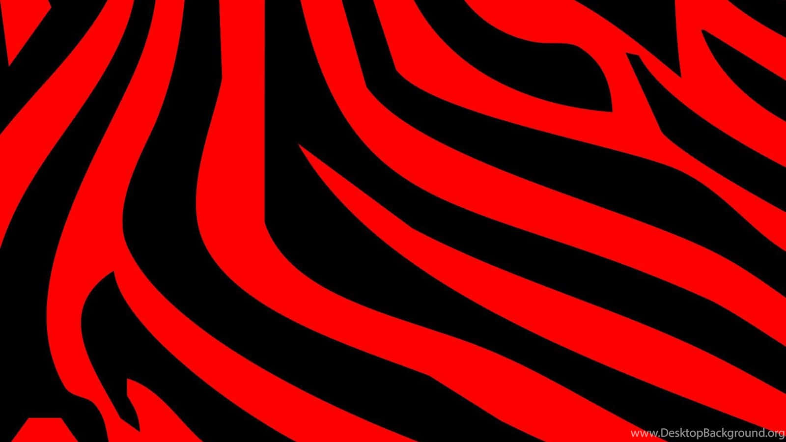 Unfondo De Pantalla Con Estampado De Cebra En Rojo Y Negro. Fondo de pantalla