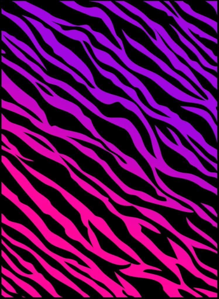 Unpapel Tapiz Con Estampado De Cebra En Púrpura Y Rosa Fondo de pantalla