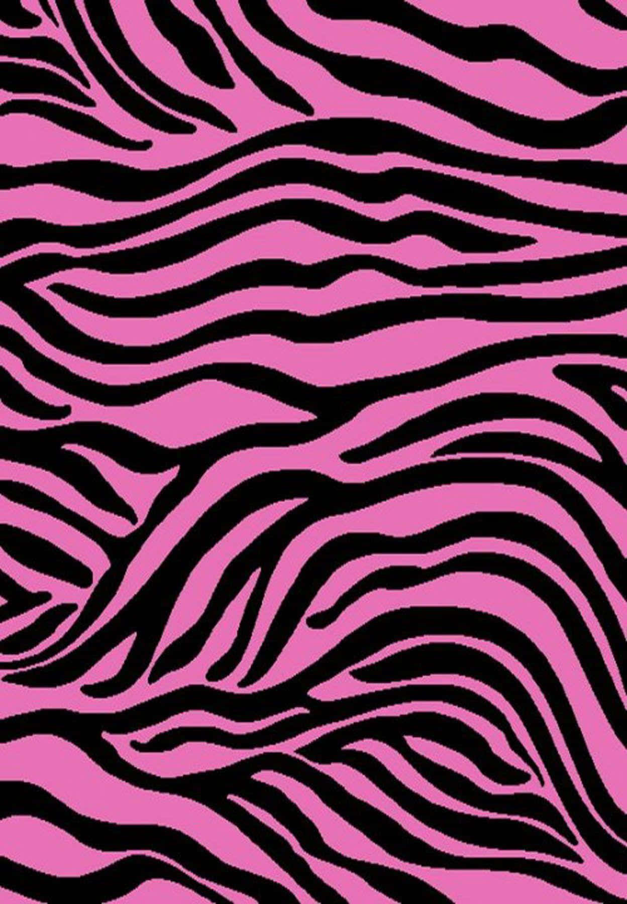 Wildschillernd - Pinkes Zebra-muster Wallpaper