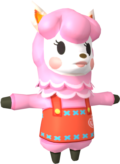 Pink_ Animal_ Crossing_ Character PNG