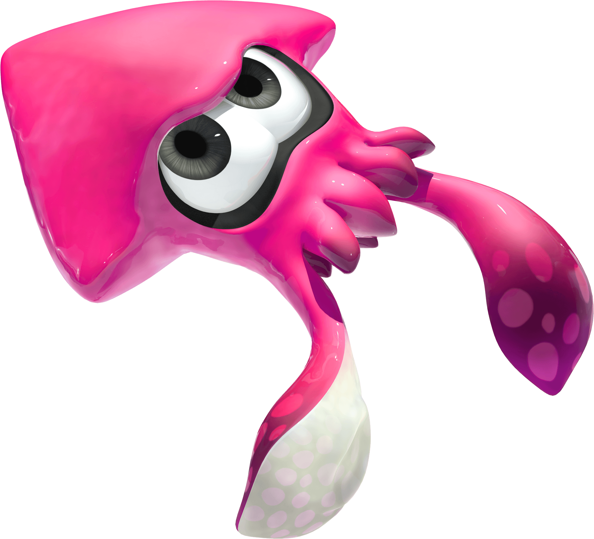 Pink_ Cartoon_ Squid_ Character PNG