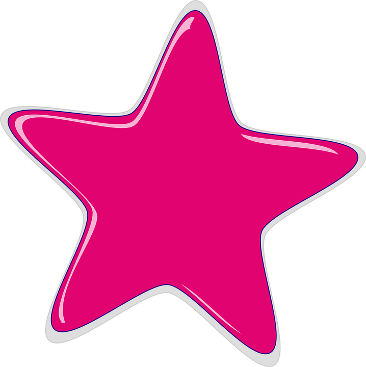 Pink_ Star_ Clipart_ Vector PNG