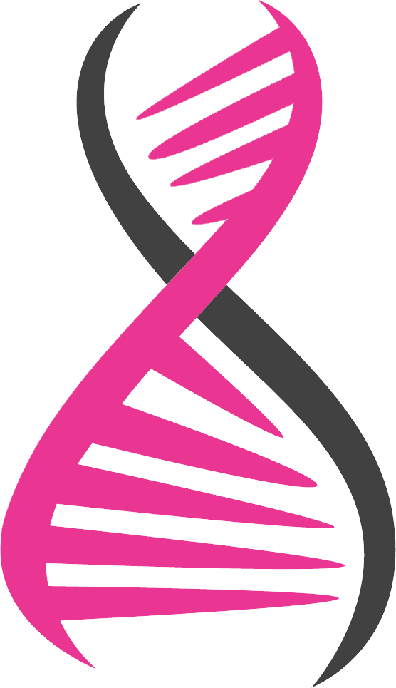 Pinkand Black D N A Structure PNG