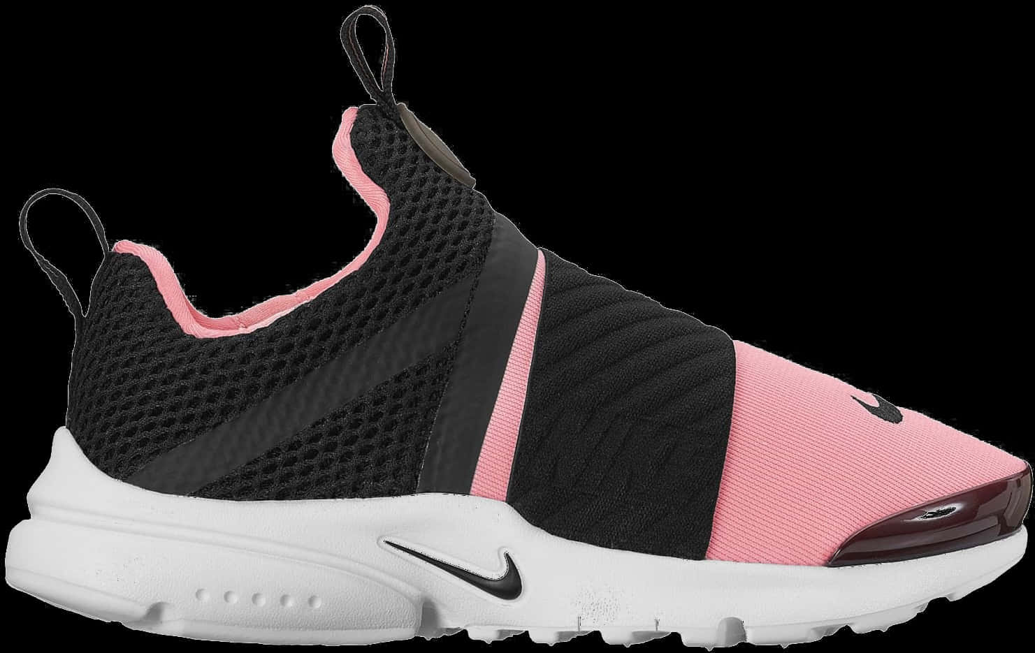 Pinkand Black Sporty Sneaker PNG