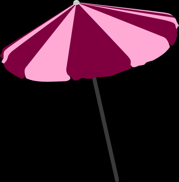 Pinkand Burgundy Umbrella Graphic PNG