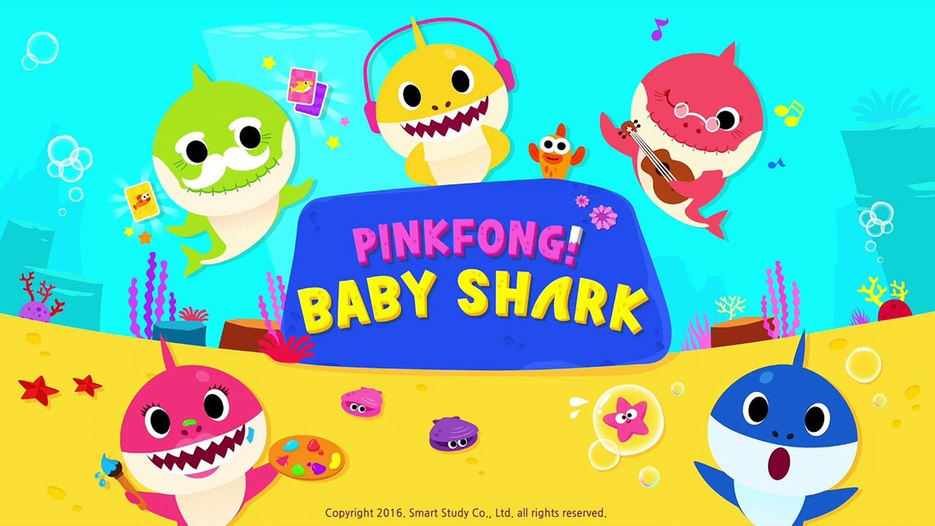 Pinkfong Baby Shark Smart Study Background