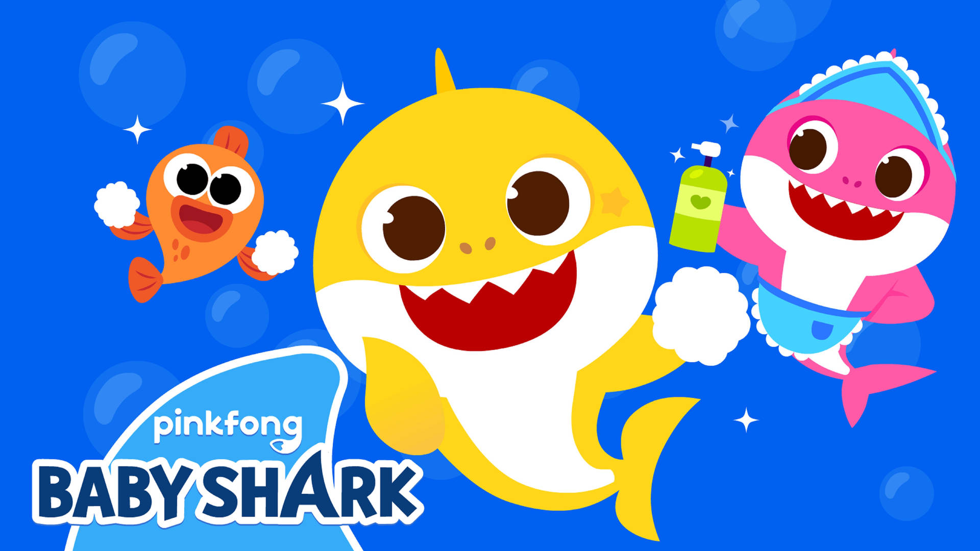 Pinkfong Baby Shark Wash Hands Background