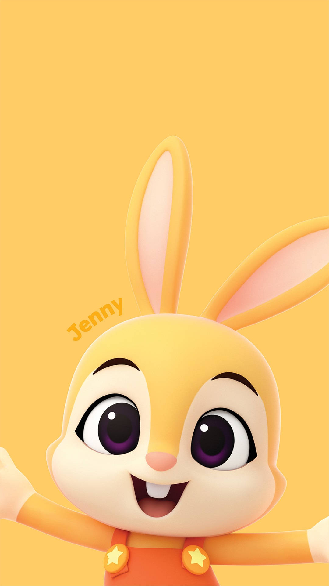 Pinkfong Jenny Yellow Poster Background