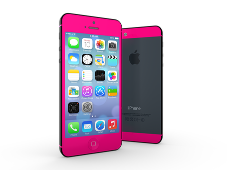 Pinki Phone Frontand Back View PNG