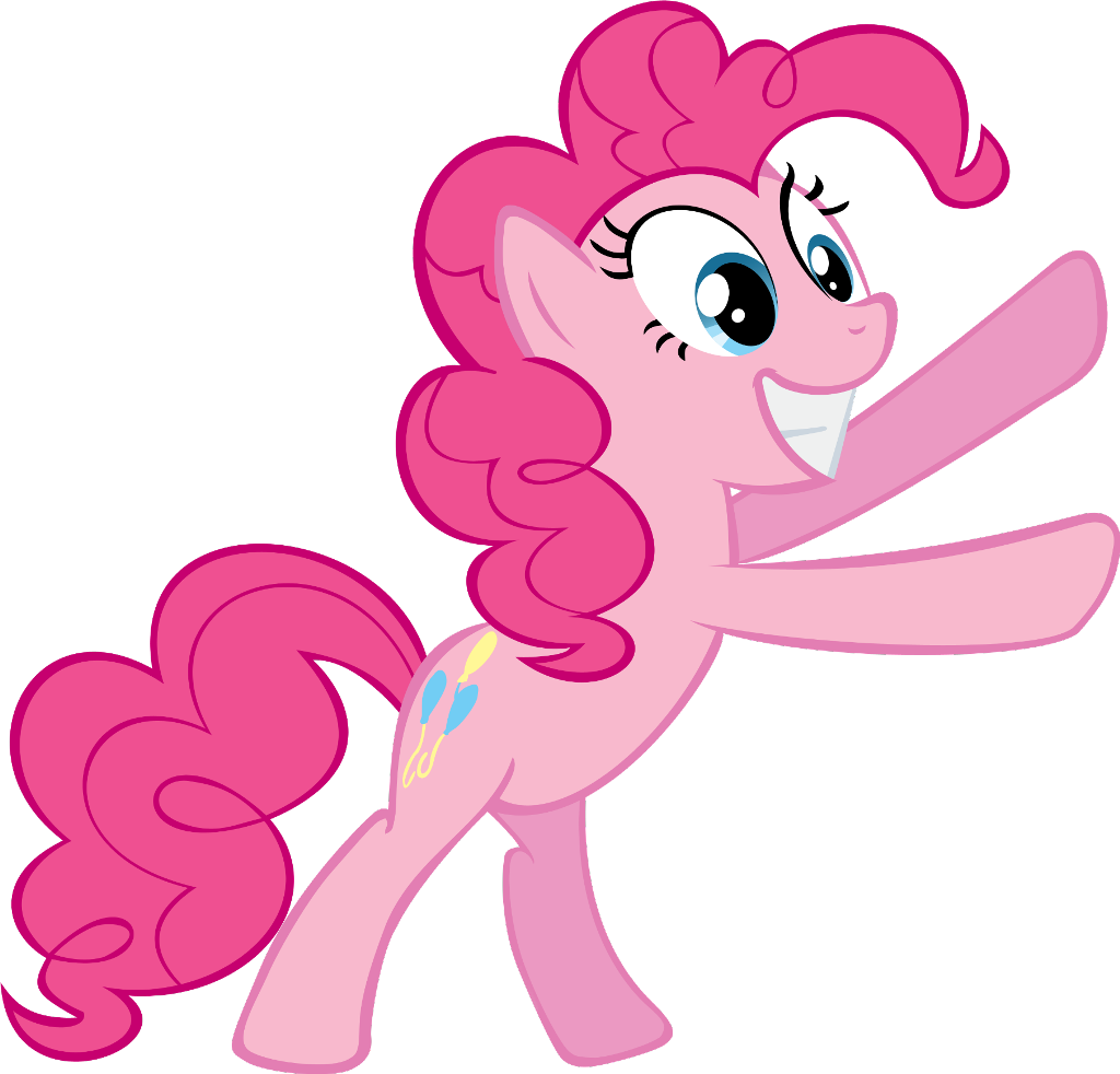 Pinkie Pie Cheerful Pose PNG