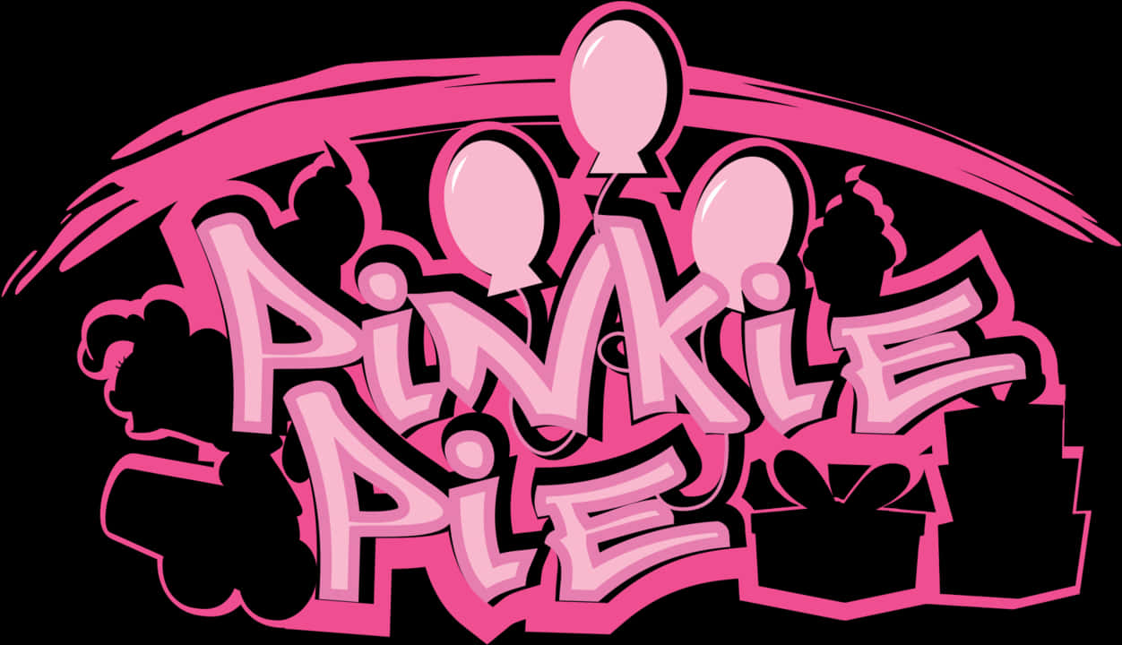 Pinkie Pie Graffiti Style Artwork PNG