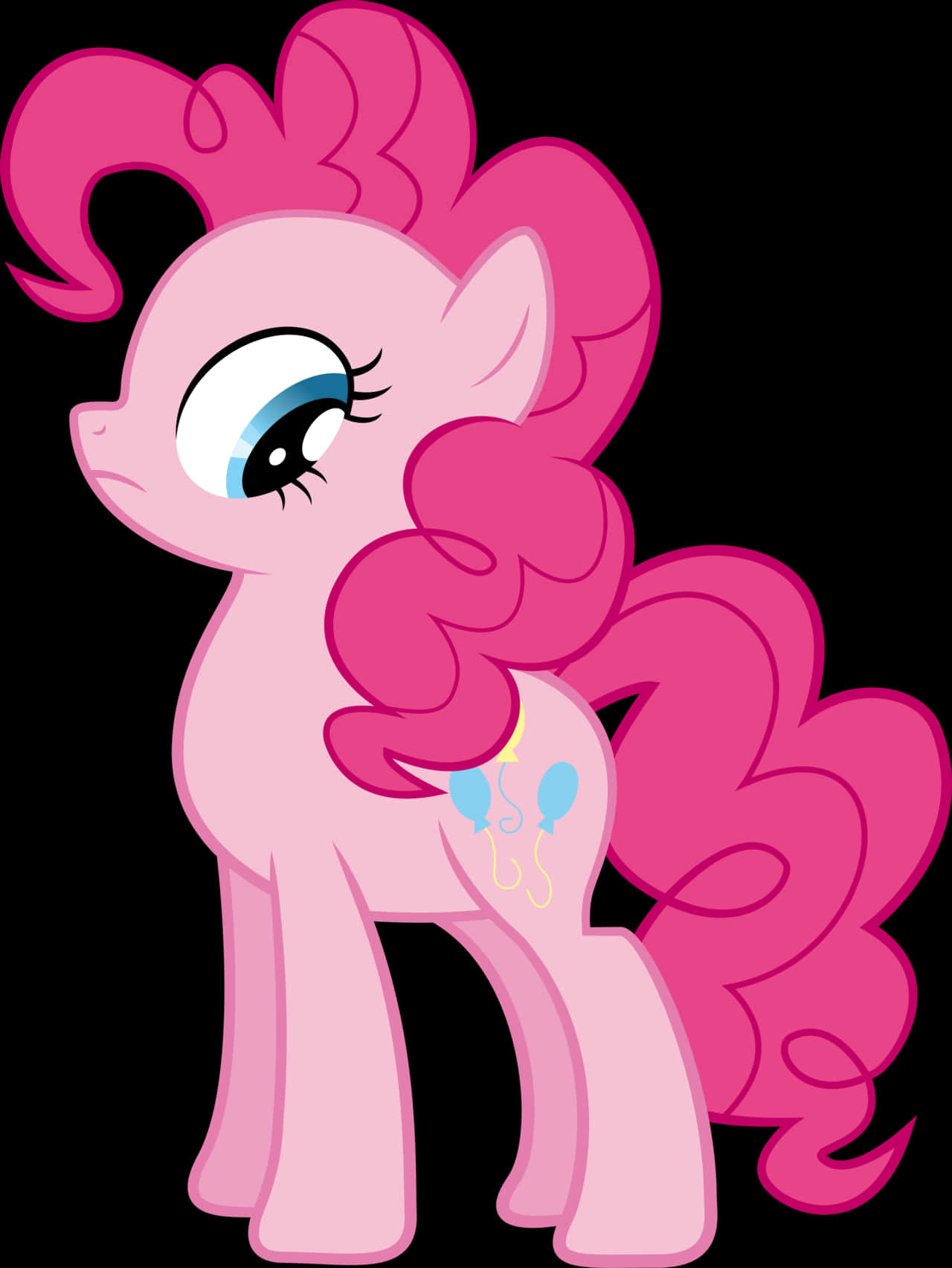 Pinkie Pie dances joyfully in a tutu.