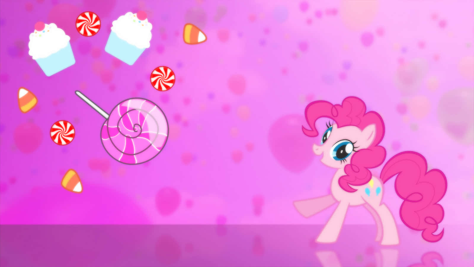 "Pinkie Pie dancing with glee for another fun day!"