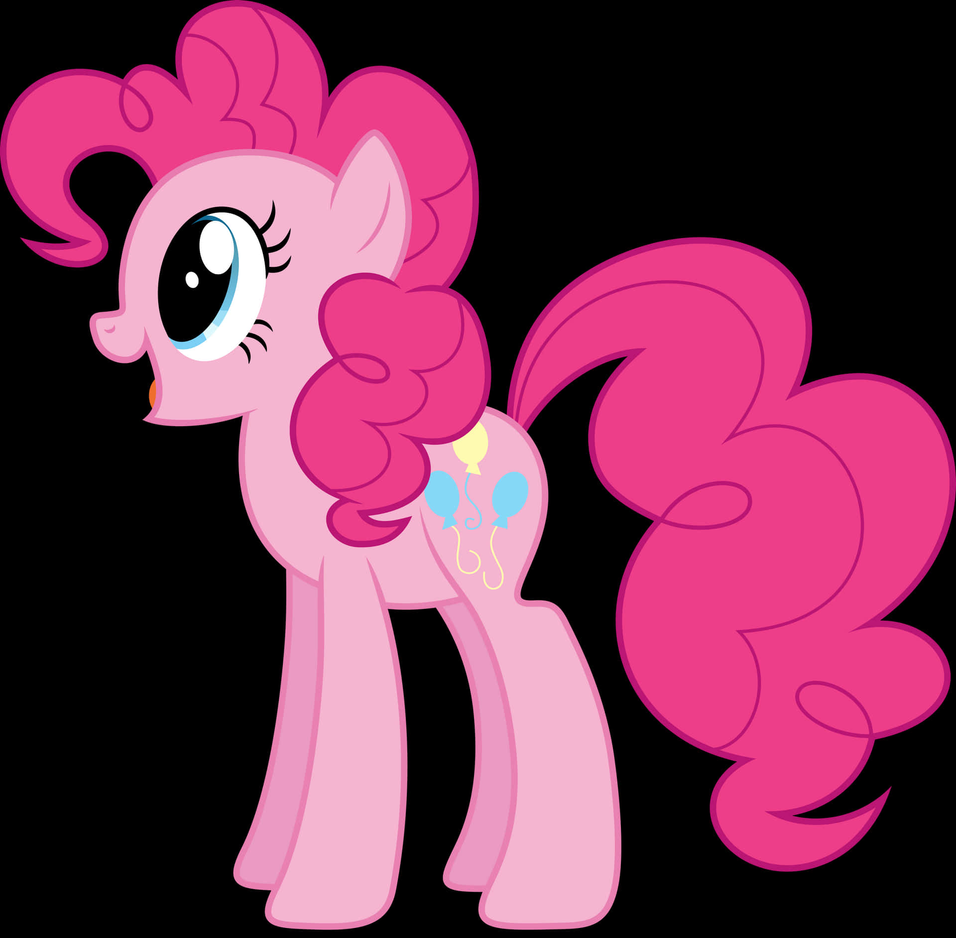 Pinkiepie Disfrutando Al Máximo Su Vida En Equestria.