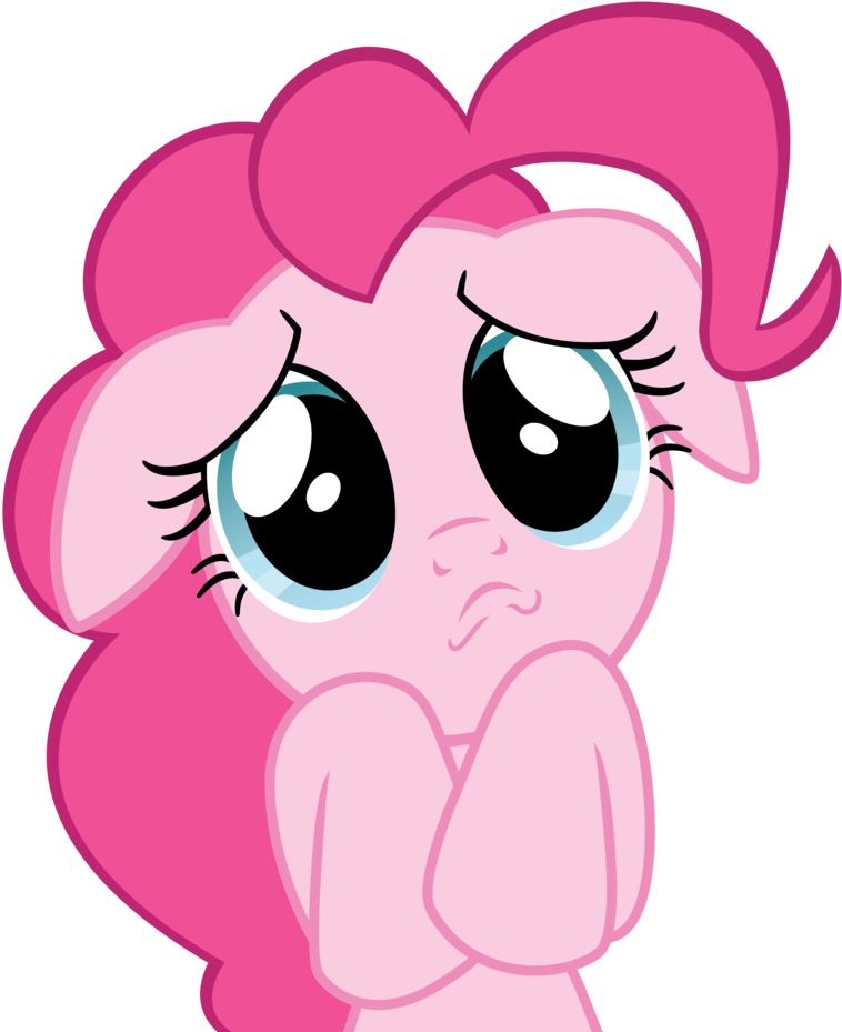 Pinkie Pie Sad Expression PNG