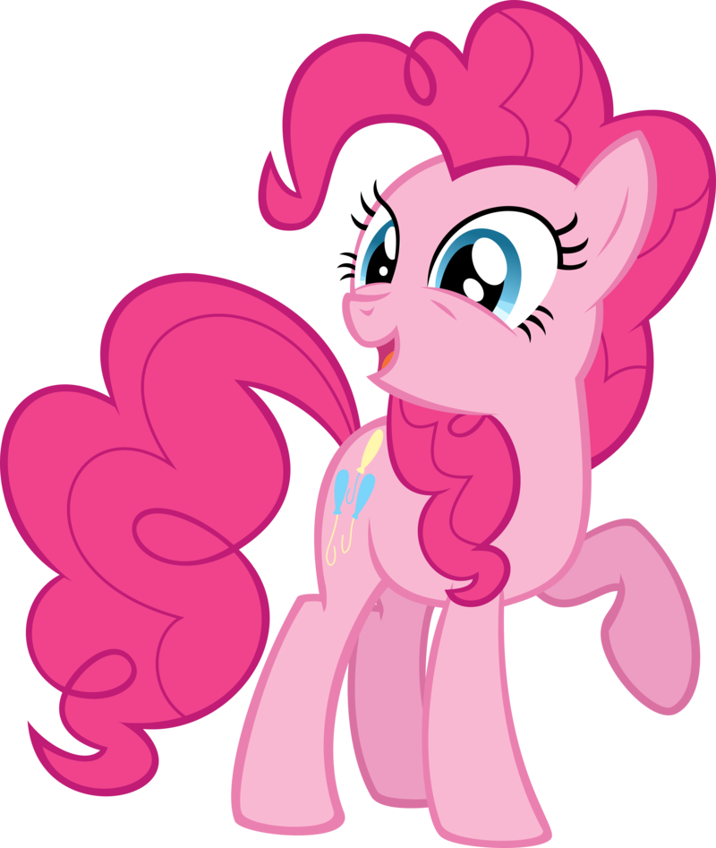 Pinkie Pie Smiling Vector PNG