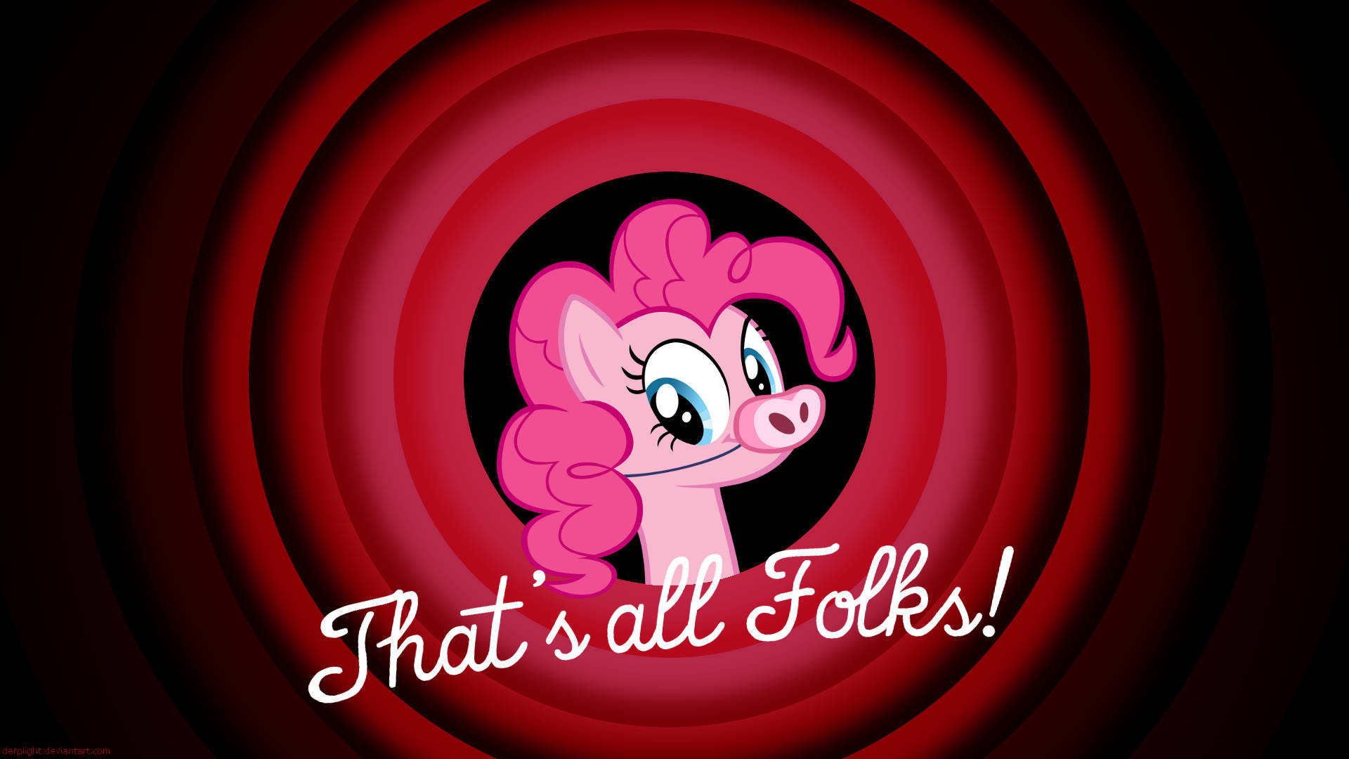Pinkiepie Det Är Allt, Vänner. (assuming The Speaker Is Referring To A Wallpaper With Pinkie Pie And Wants To Convey The Message 