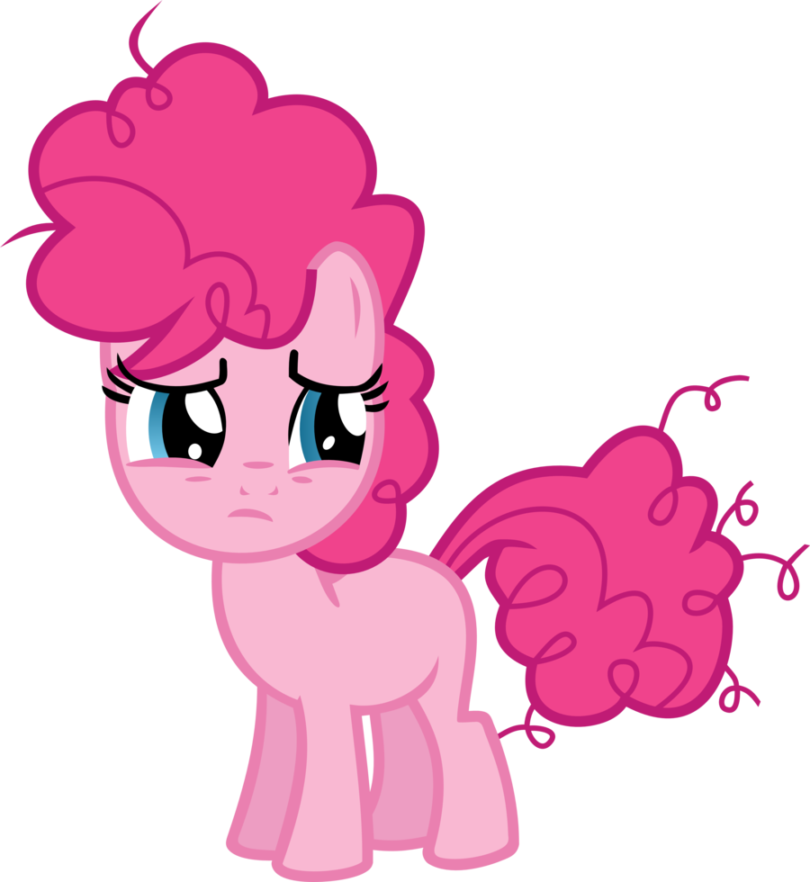 Pinkie_ Pie_ Sad_ Expression_ Vector PNG