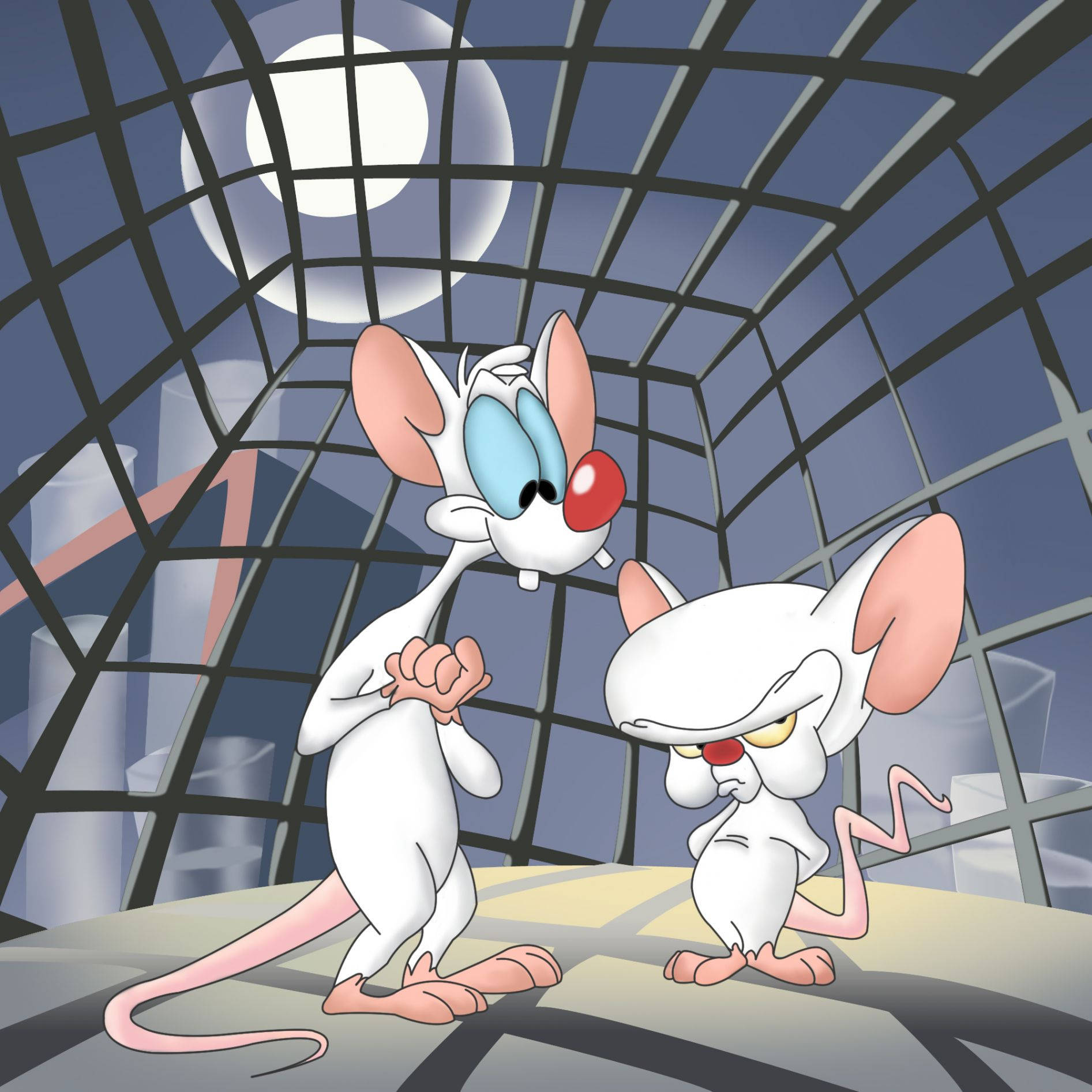 Pinky And The Brain In Cage Wallpaper