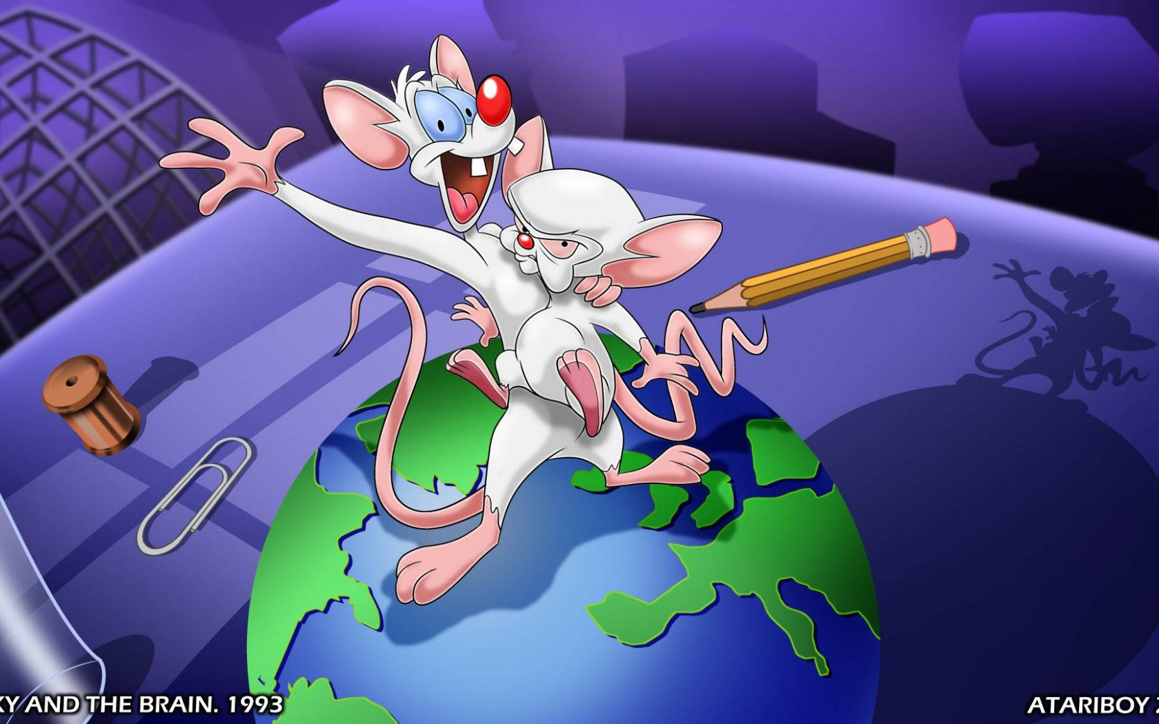 Pinky And The Brain On Earth Wallpaper