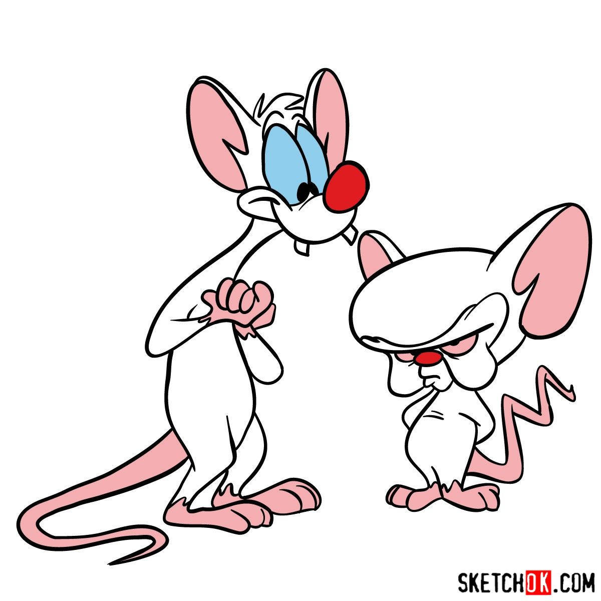 Pinky And The Brain White Background Wallpaper