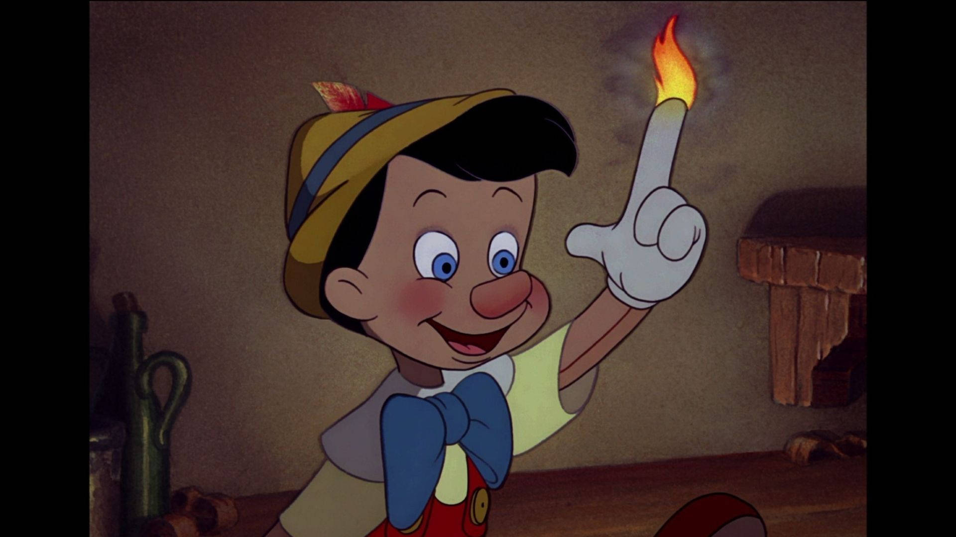 Pinocchioquemando El Dedo Fondo de pantalla