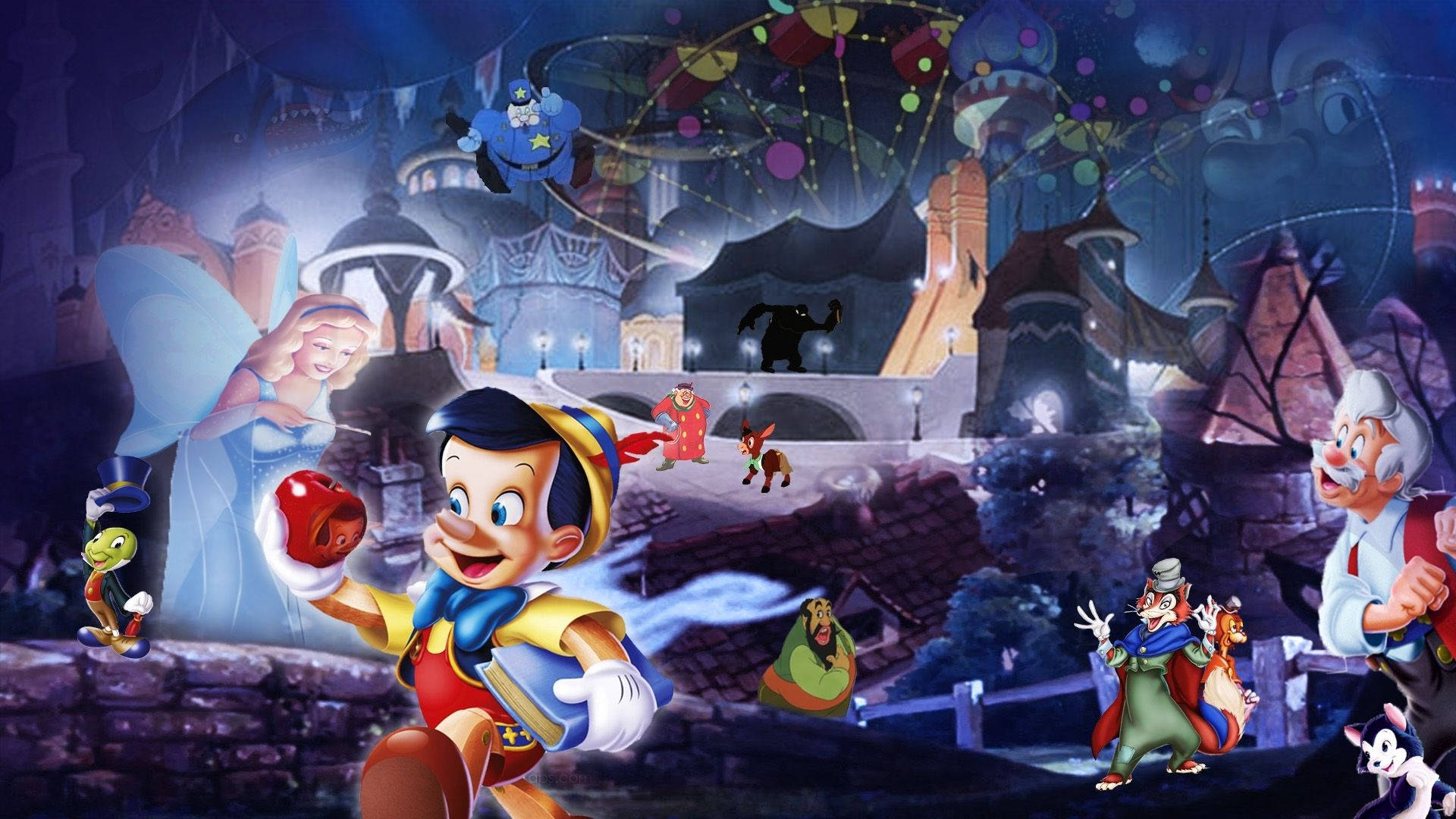 Pinocchio From The Circus Wallpaper