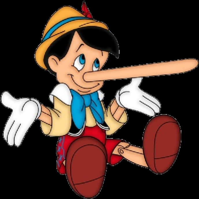 Pinocchio Long Nose Cartoon PNG