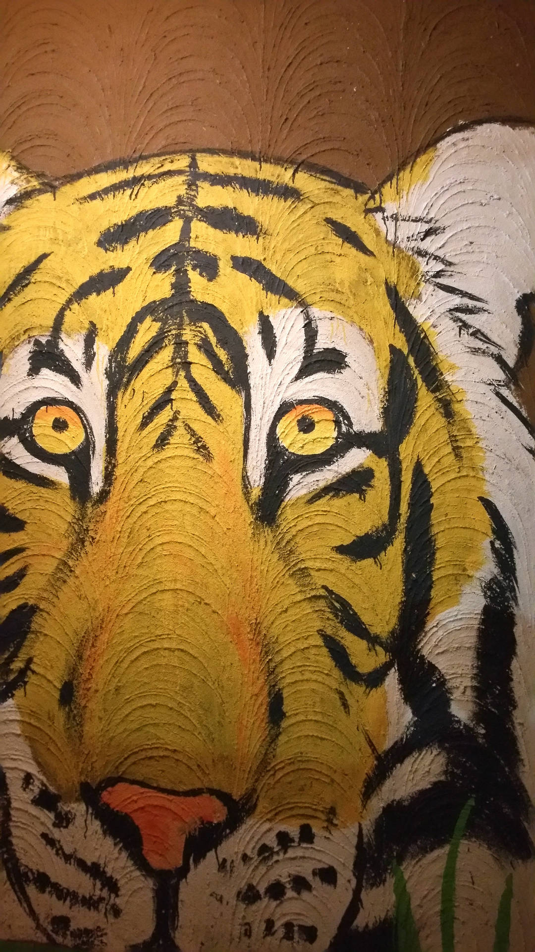Pintando Tiger Iphone Papel de Parede