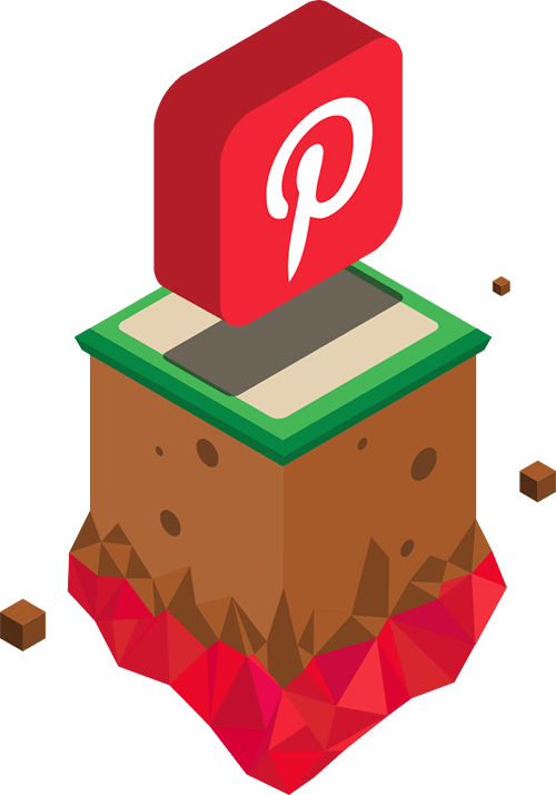 Pinterest Logo Floating Island PNG