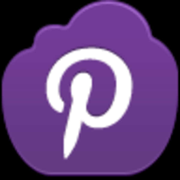 Pinterest Logo Purple Background PNG