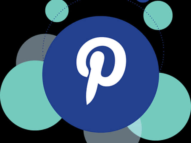 Pinterest Logo Stylized Background PNG