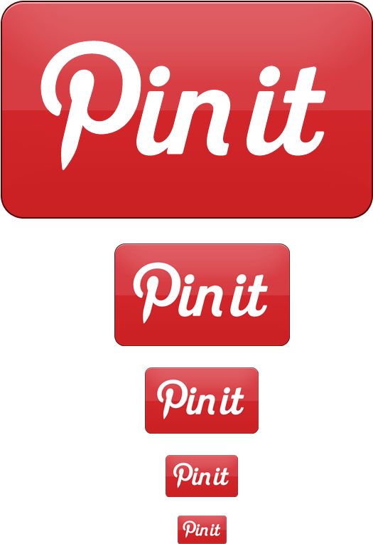 Pinterest Pin It Button Variations PNG