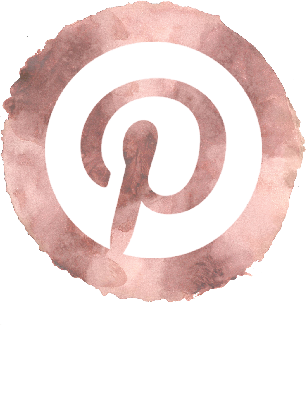 Pinterest Watercolor Logo PNG