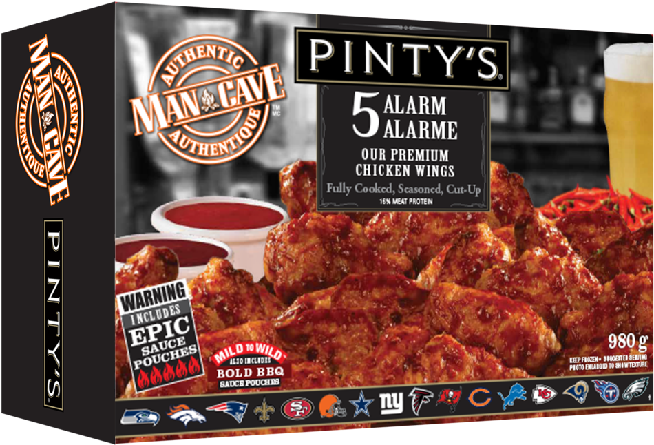 Pintys5 Alarm Chicken Wings Packaging PNG