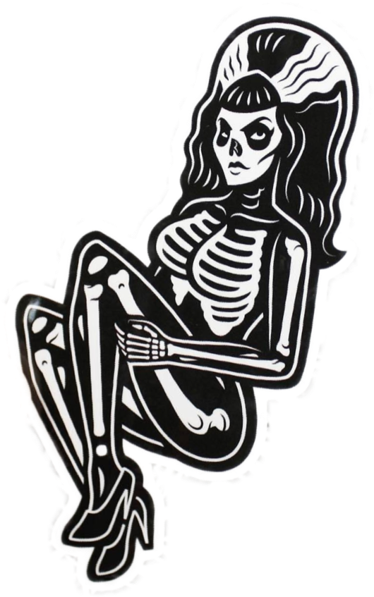 Pinup Skeleton Artwork PNG