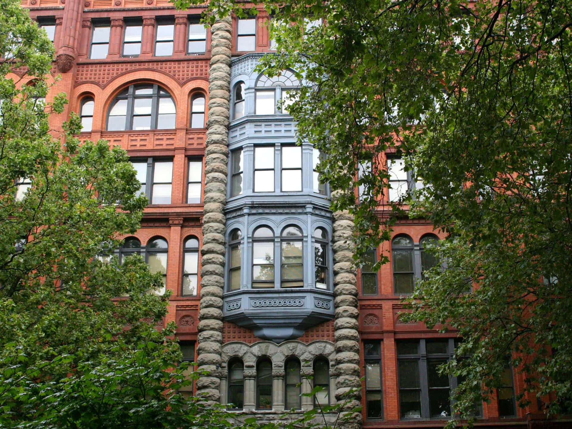 Pioneer Square Historiallinen Arkkitehtuuri Seattle Taustakuva