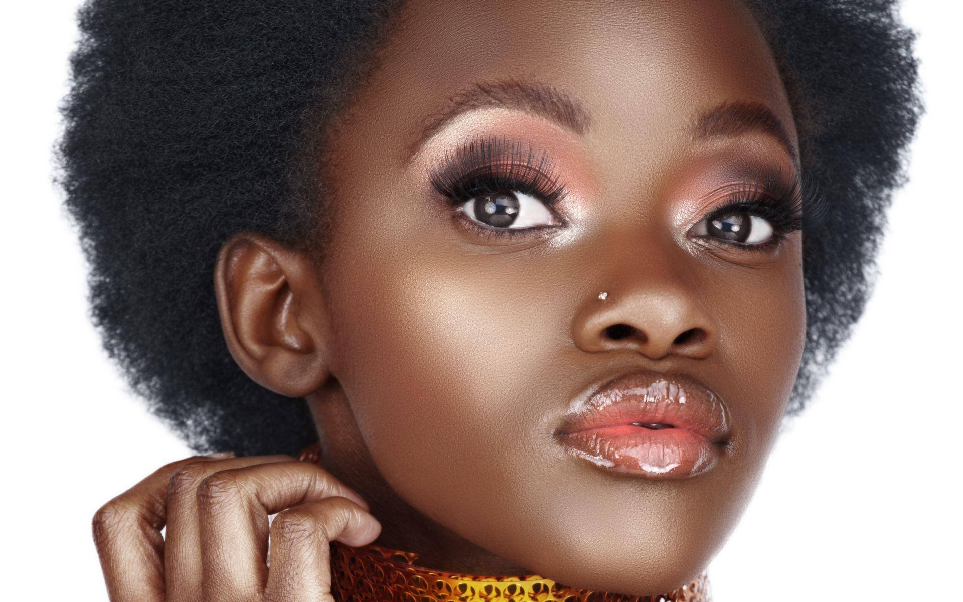 Pioneering Spirit: Empowered Black Girl Baddie Wallpaper