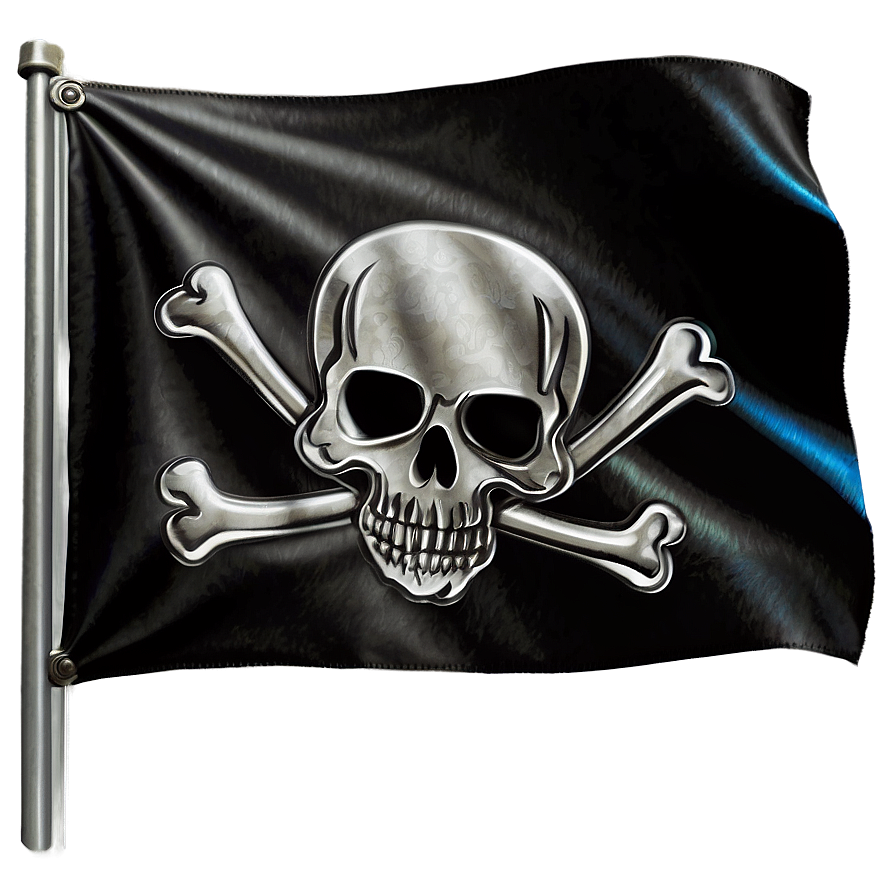 Pirate Black Skull Flag Png Vht35 PNG