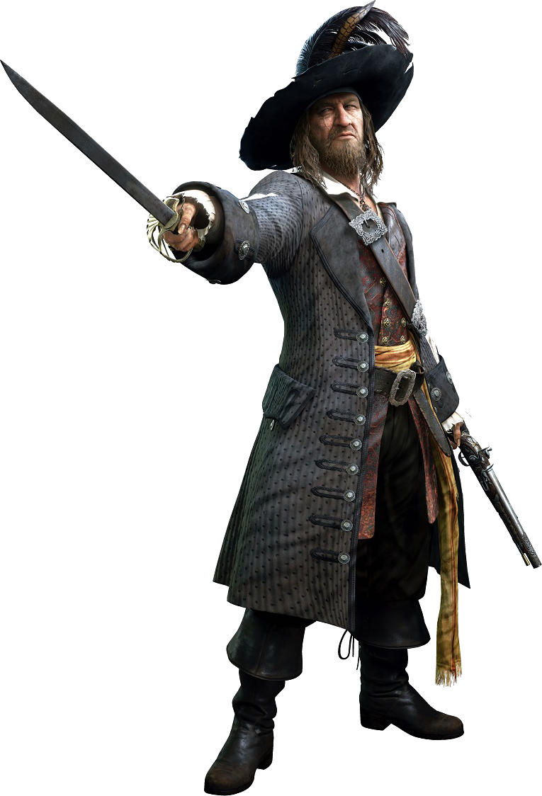 Pirate Captain Action Pose PNG