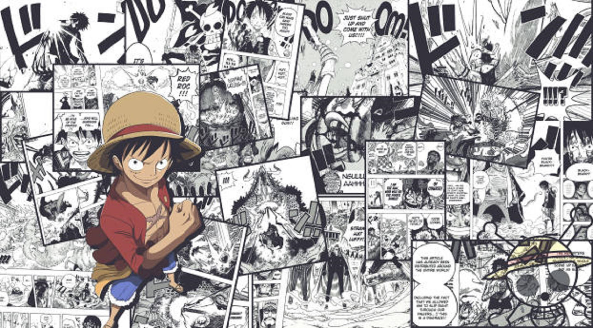 Pirate Captain Luffy Manga Panel
